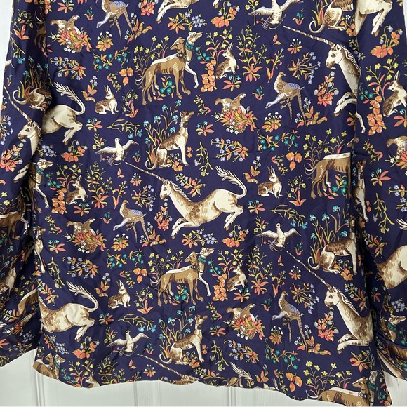J Crew Drake’s Pajama Top in Midnight Unicorn - Picture 12 of 15